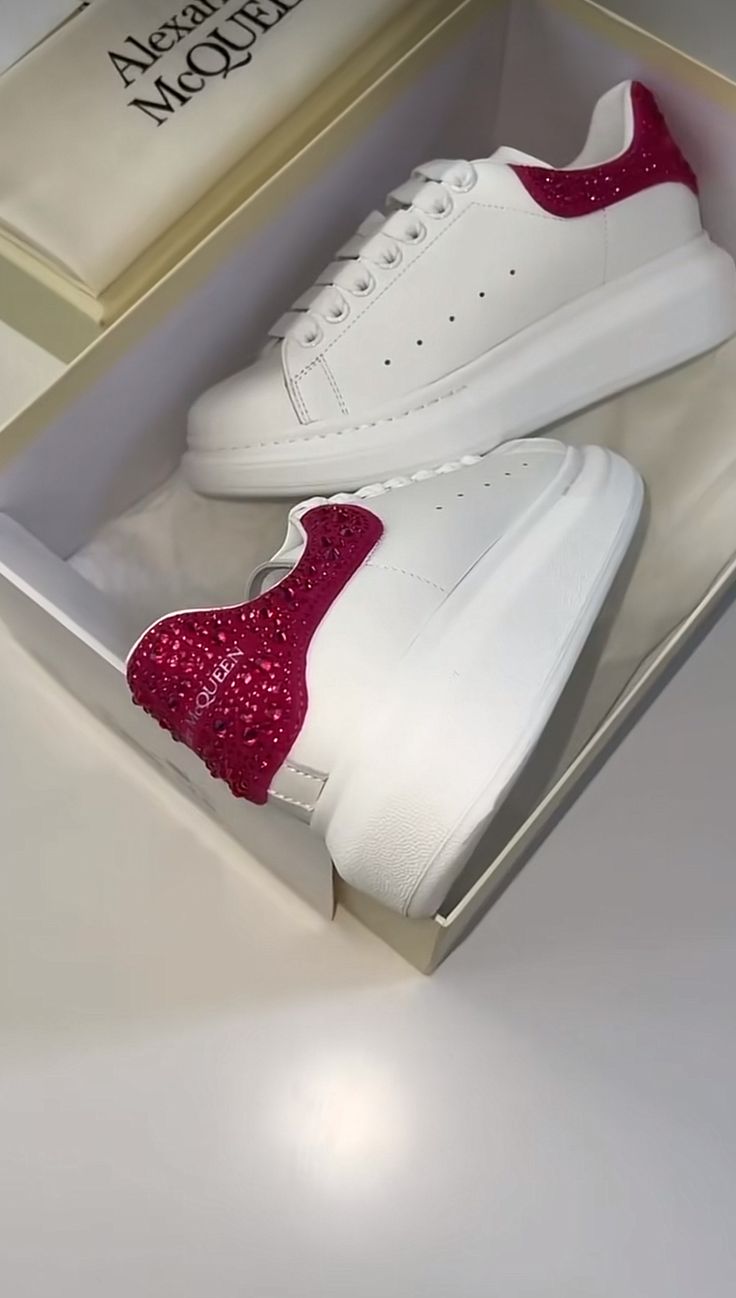 ALEXANDER MCQUEEN STRASS FUCSIA