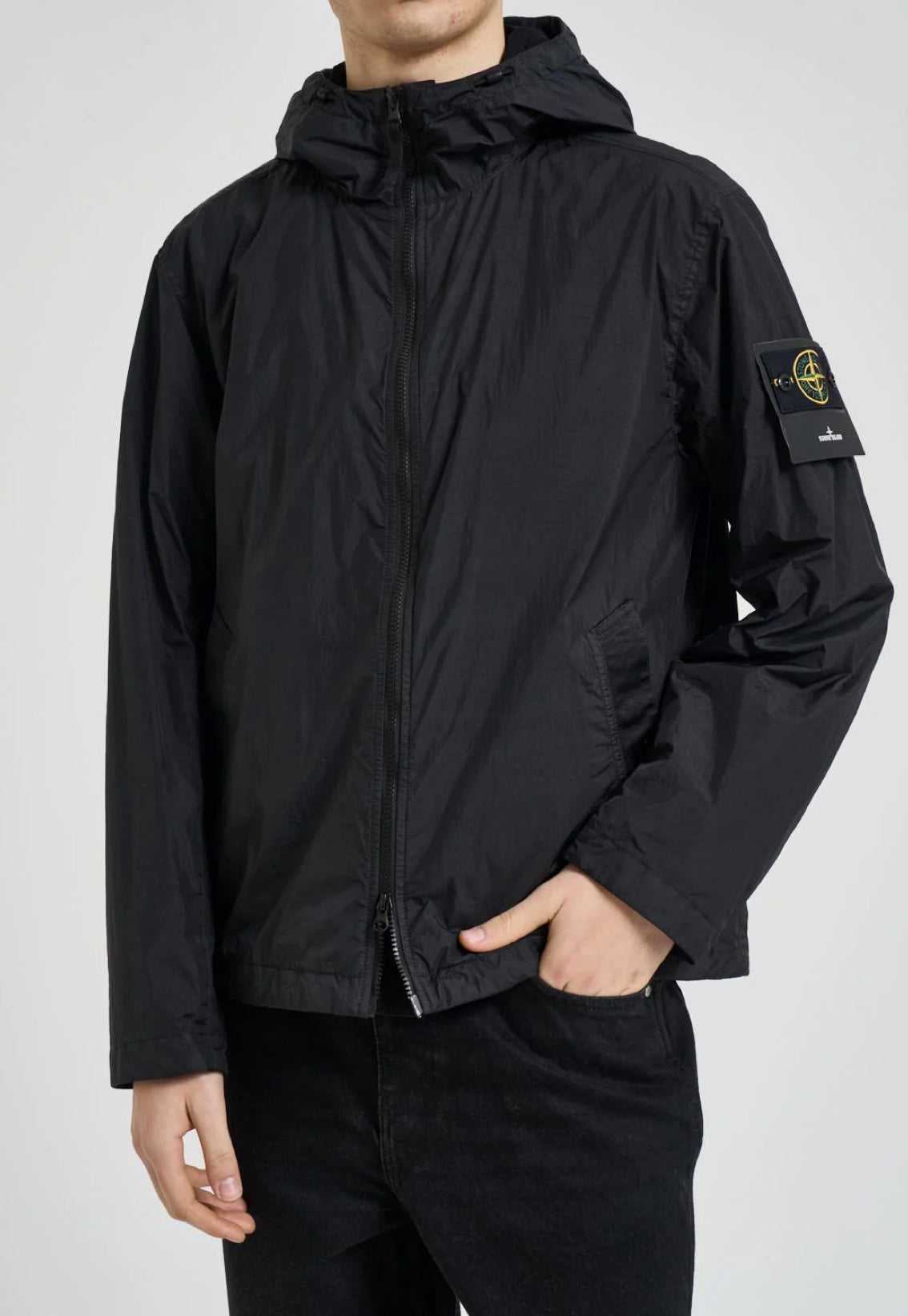 GIUBBINO STONE ISLAND UOMO PRIMAVERA/ESTATE NERO
