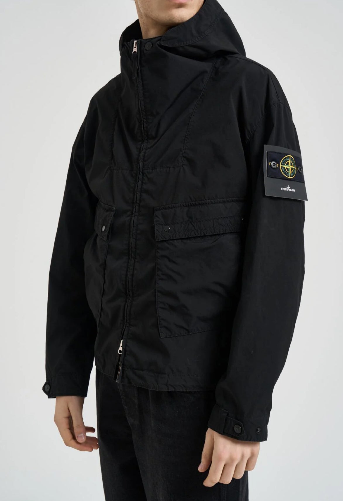 GIUBBINO STONE ISLAND UOMO PRIMAVERA/ESTATE NERO
