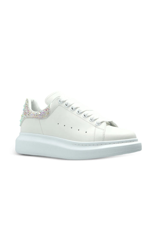 ALEXANDER MCQUEEN CON STRASS ARGENTO