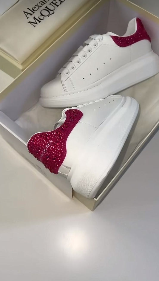ALEXANDER MCQUEEN STRASS FUCSIA