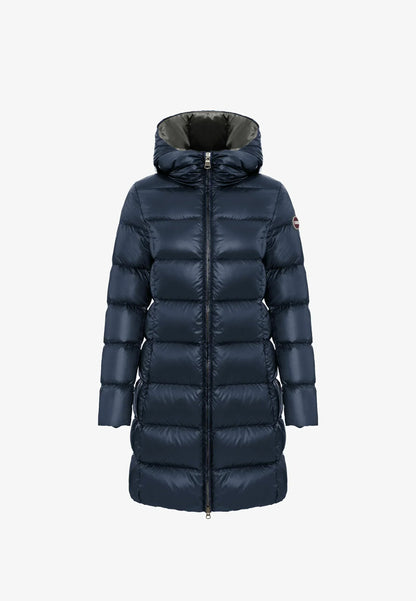 COLMAR DONNA BLU LUNGO CON CAPPUCCIO
