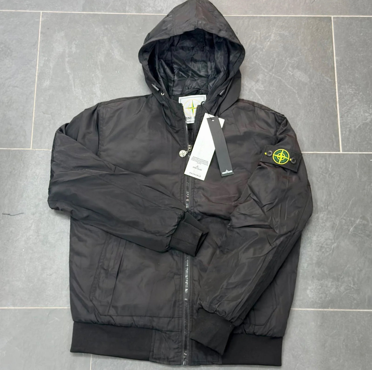 GIUBBINO STONE ISLAND UOMO PRIMAVERA/ESTATE NERO