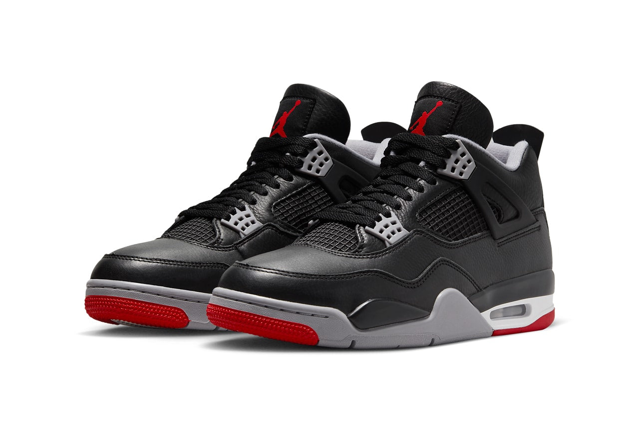 Scarpe da ginnastica nere e rosse collezione Jordan 4