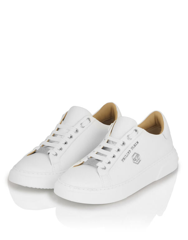 Leather Lo-Top Sneakers Hexagon DONNA