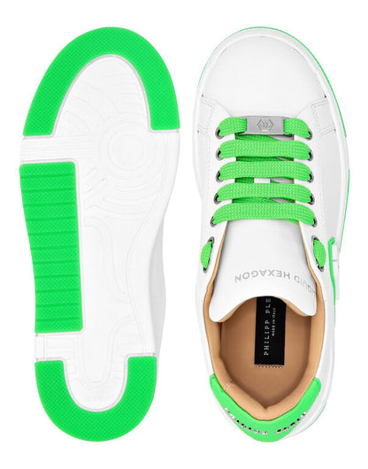 Leather Lo-Top Sneakers Hexagon