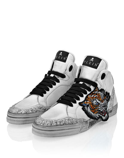 Leather Hi-Top Sneakers Retrokickz Tiger