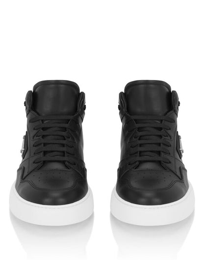 Nappa Leather Mid Top Sneakers DONNA
